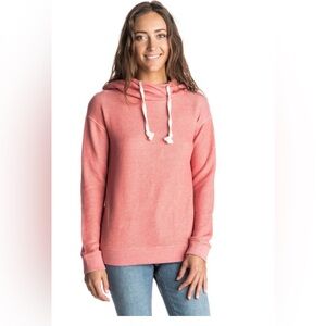 Roxy Apollo Bay Split Back Pullover Hoodie - Faded Rose| Size: Large